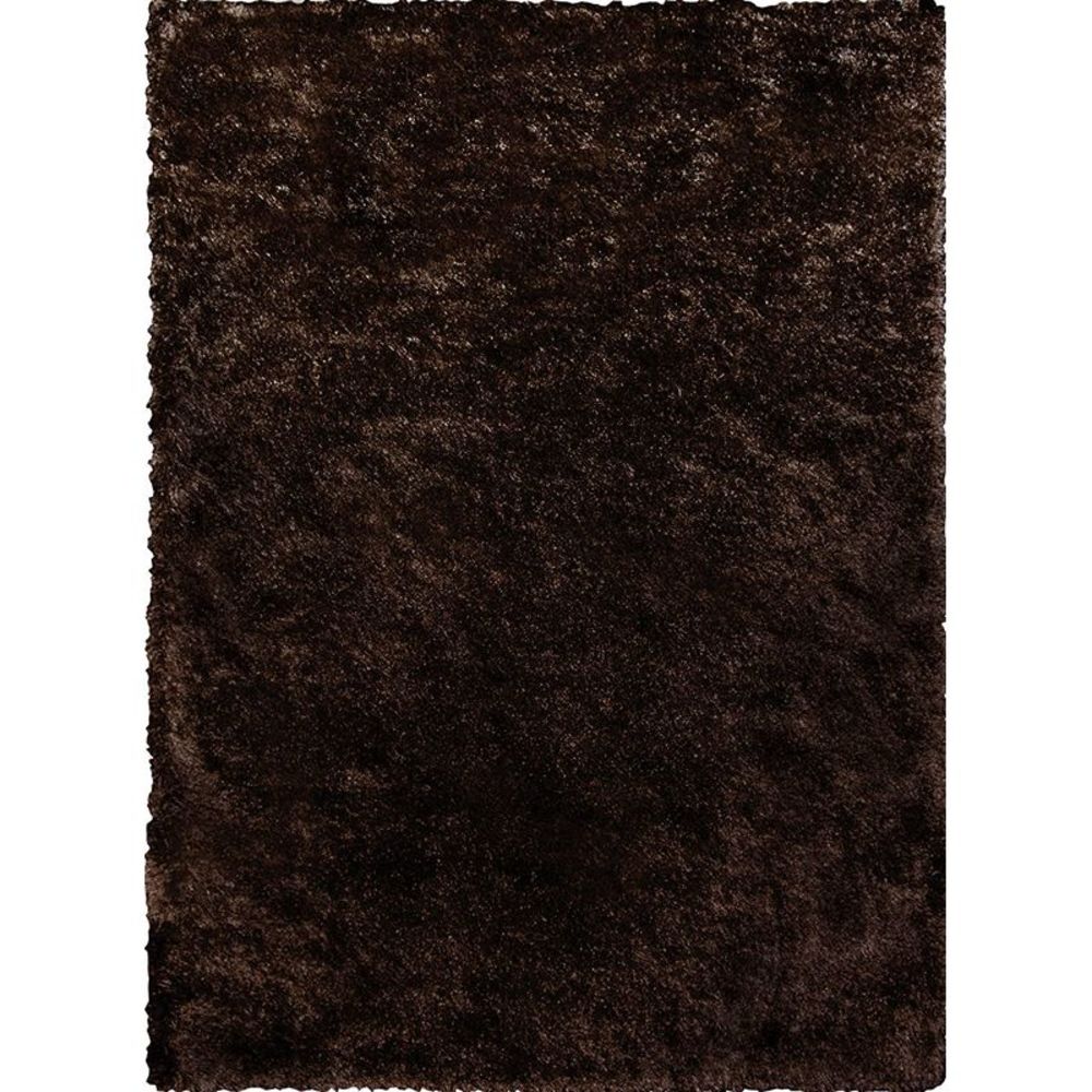 Home Dynamix Paris Shag Area Rug PRS-500 Brown Solid Shag 6' 7" x 9' 6"
